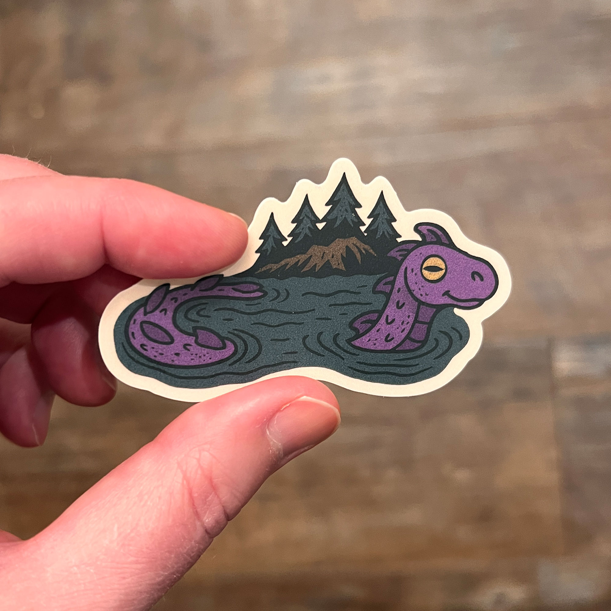 Cryptid known as Ogopogo - a serpentine lake spirit who guards Rattlesnake Island in Lake Okanagan